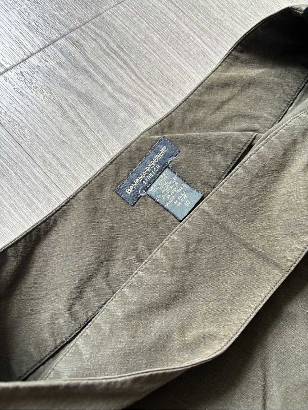 Banana Republic Men’s Olive Lightweight Shirt Jacket